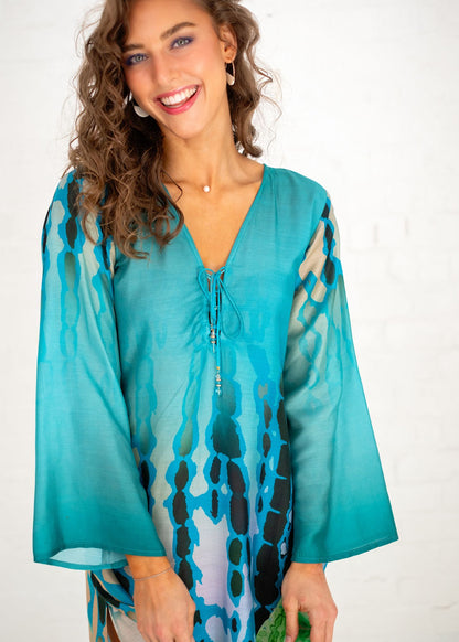 Lanira Dress in Green Orchid