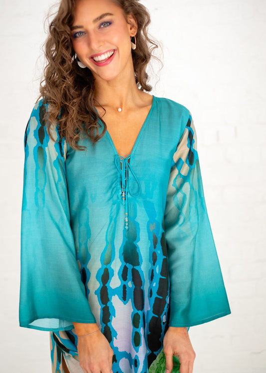 Lanira Dress in Green Orchid
