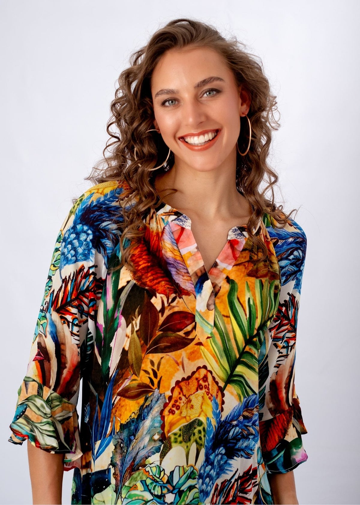 Jubilee Dress in Harvest Leaves
