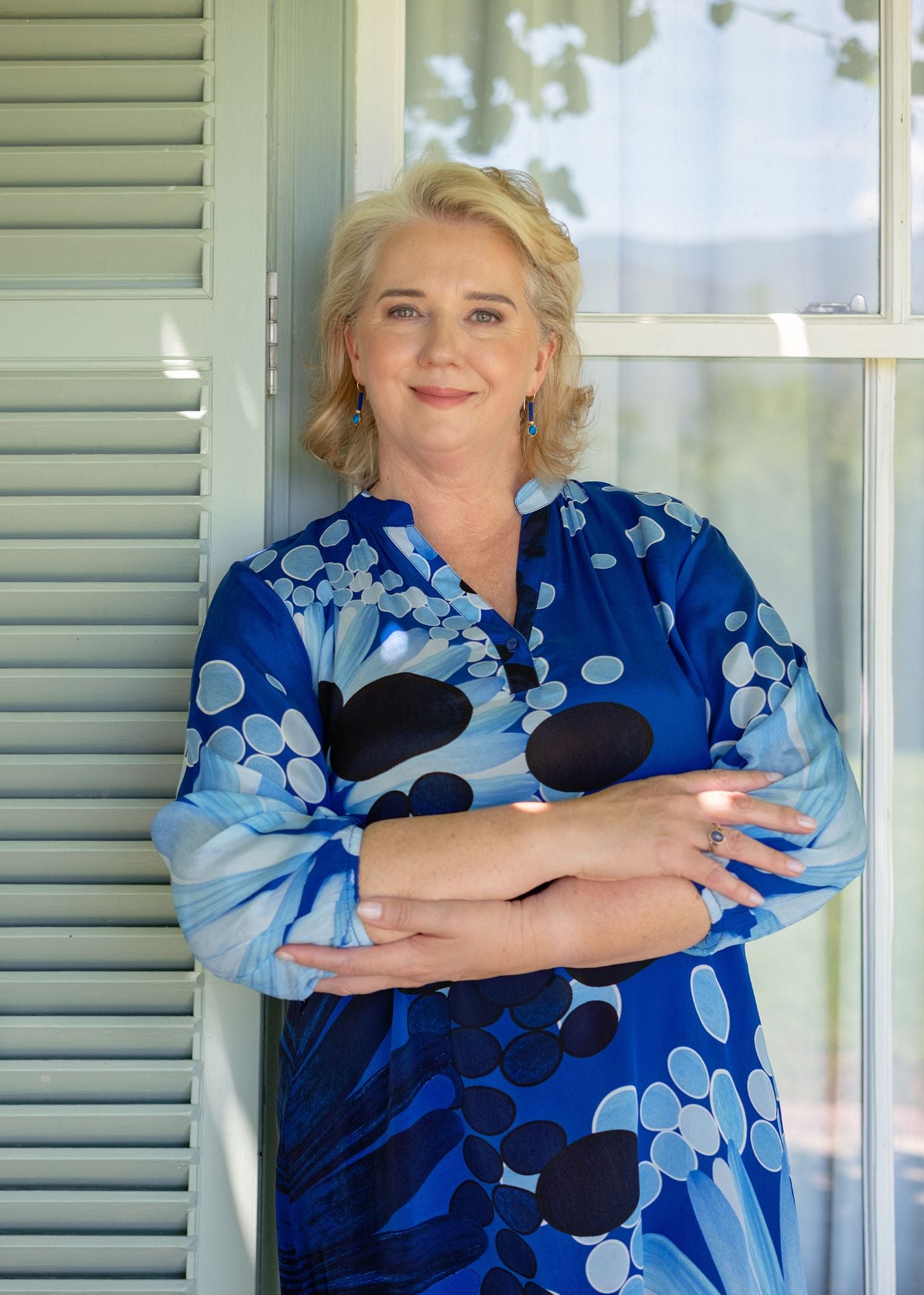 Carli Dress in Blue Pop