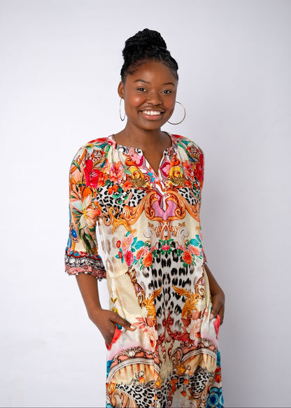 Jubilee Dress in Safari Sunset Blend