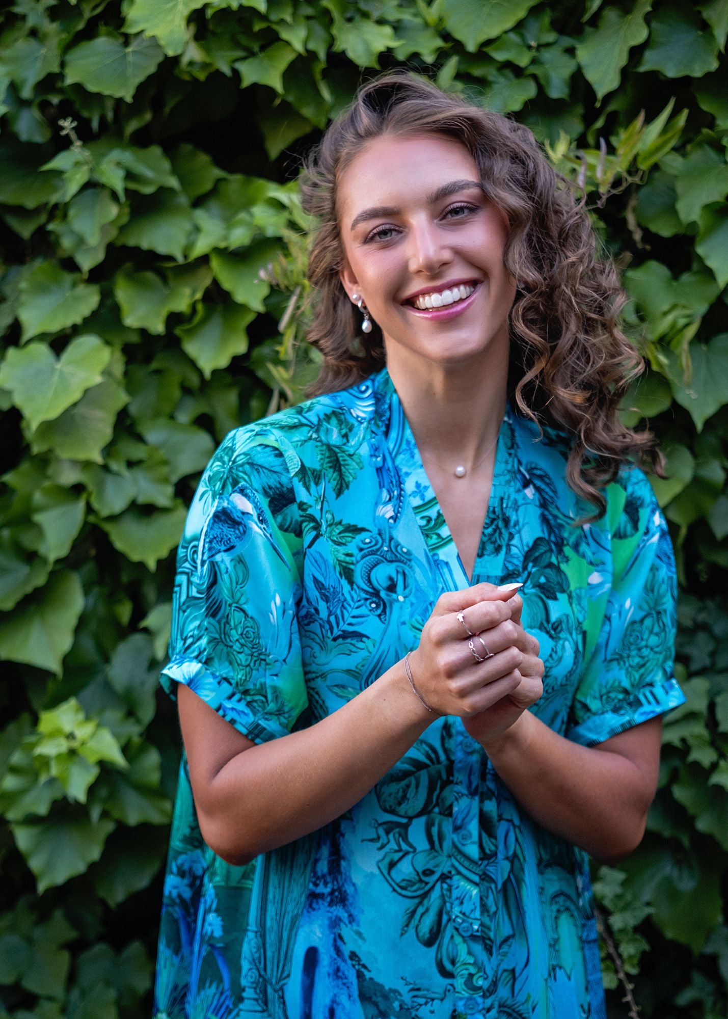 Maxine Dress in Blue Paradise