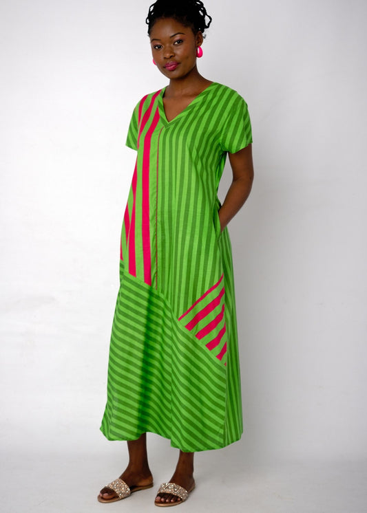 Olivia Dress in Kalahari Watermelon