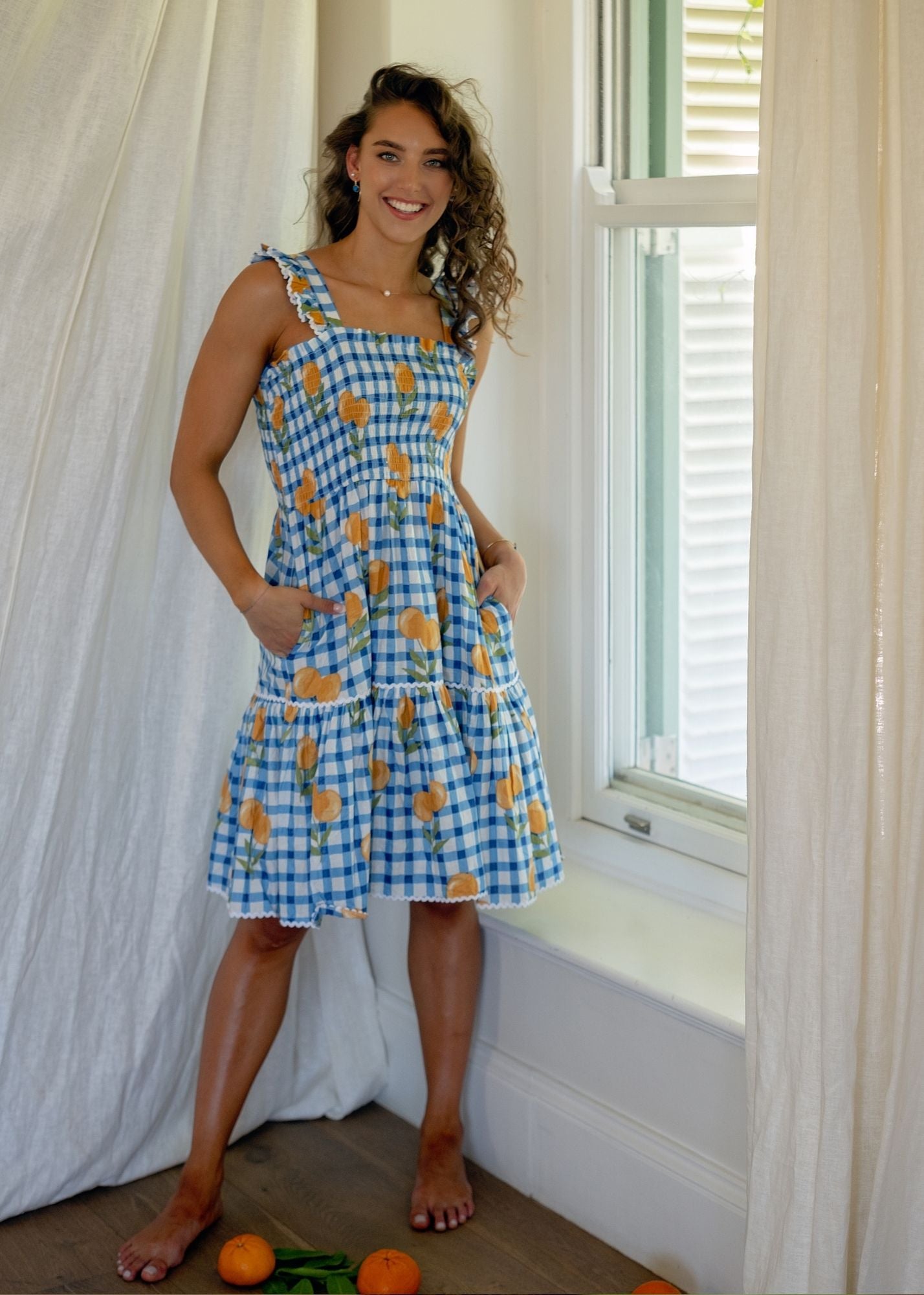 Aria Dress in Blue Marmalade