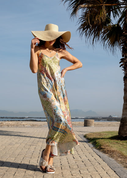 Amari Dress in Green Savanna Dreams