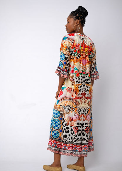 Jubilee Dress in Safari Sunset Blend