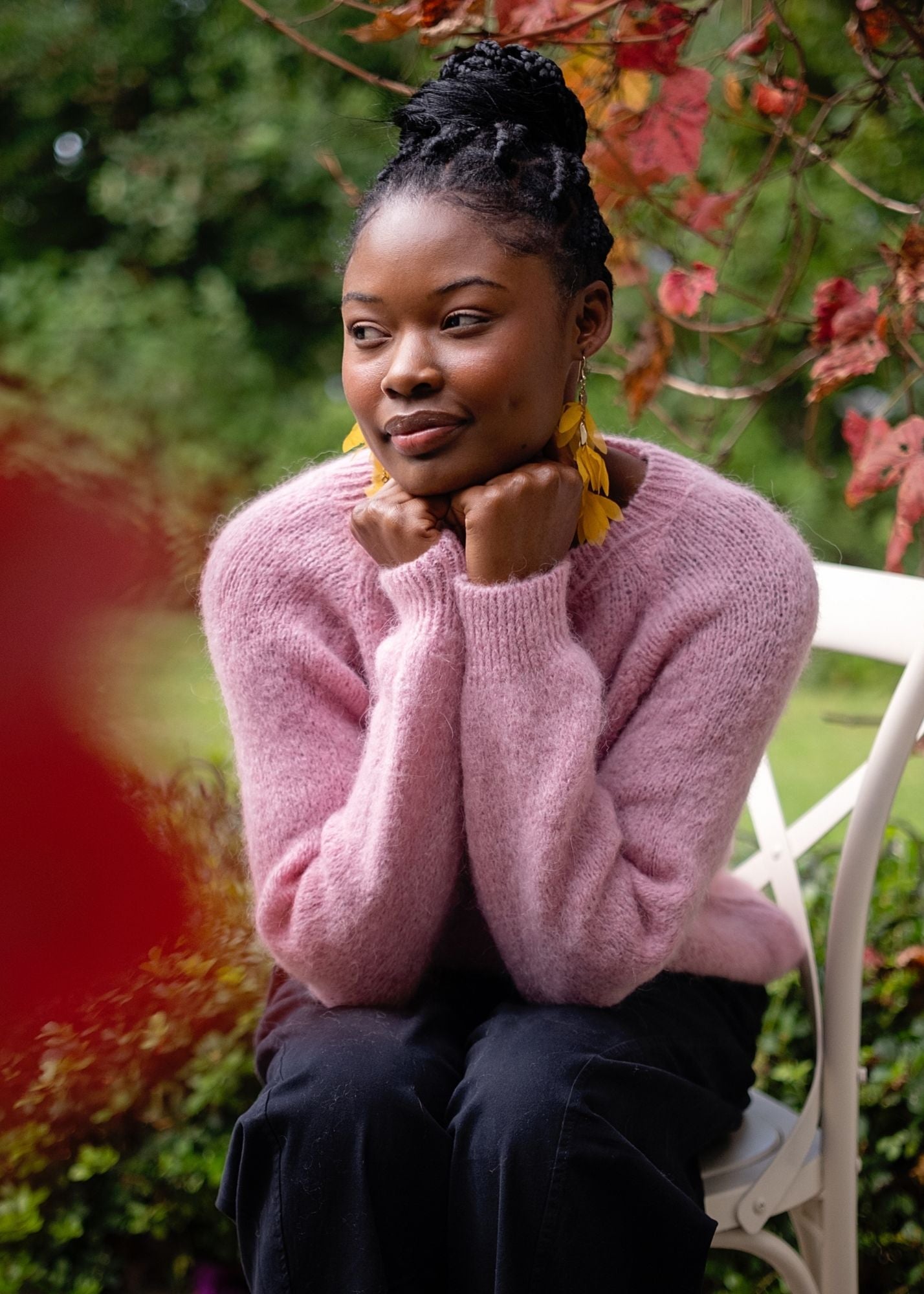 Simple Knit in Alpaca Wool – Bubblegum Pink