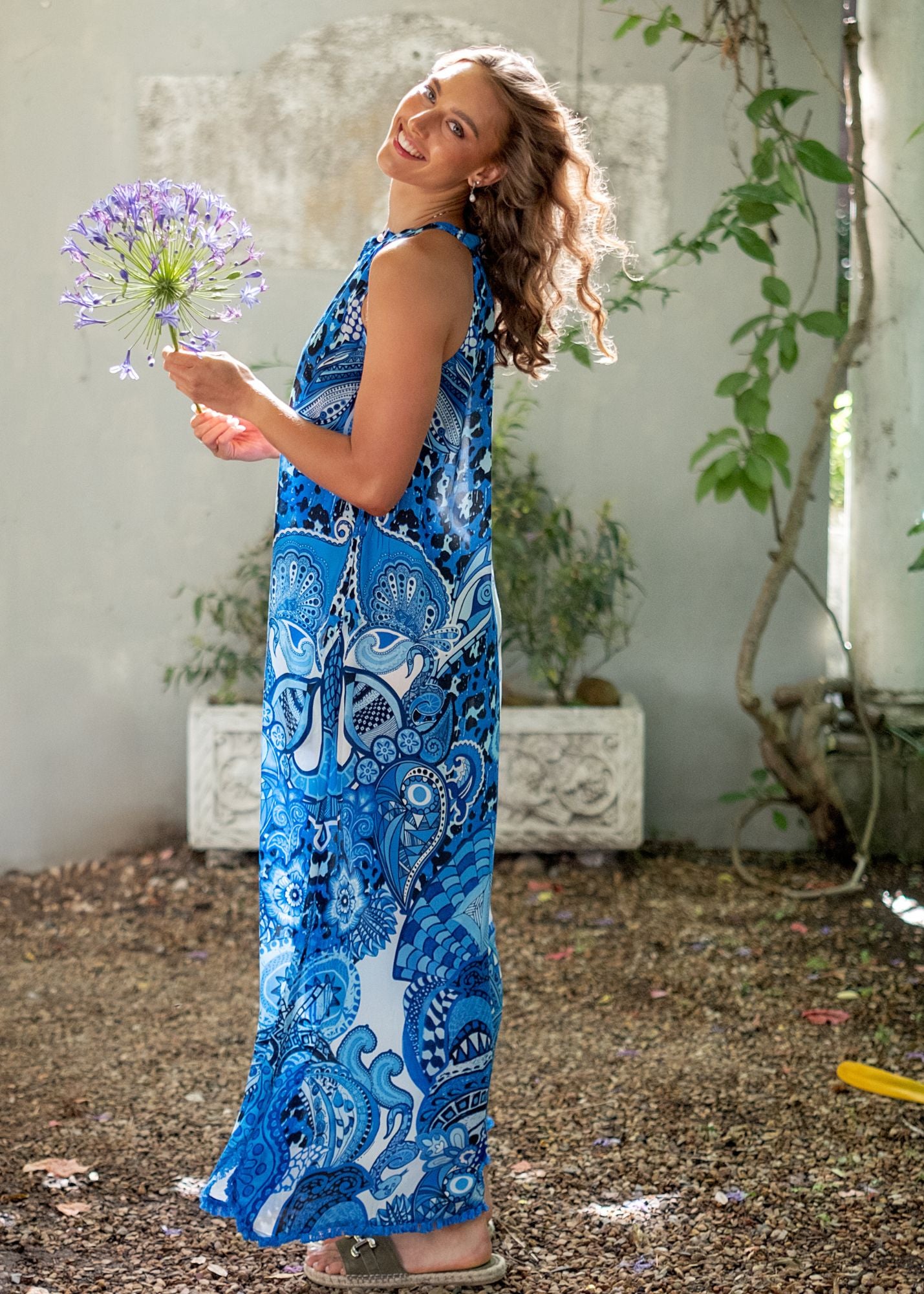 Harper Dress in Blue