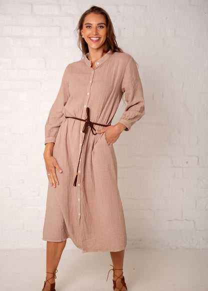 Daisy Dress in Taupe