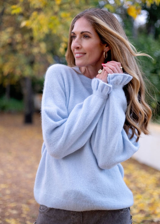 Petal Knit in Light Blue