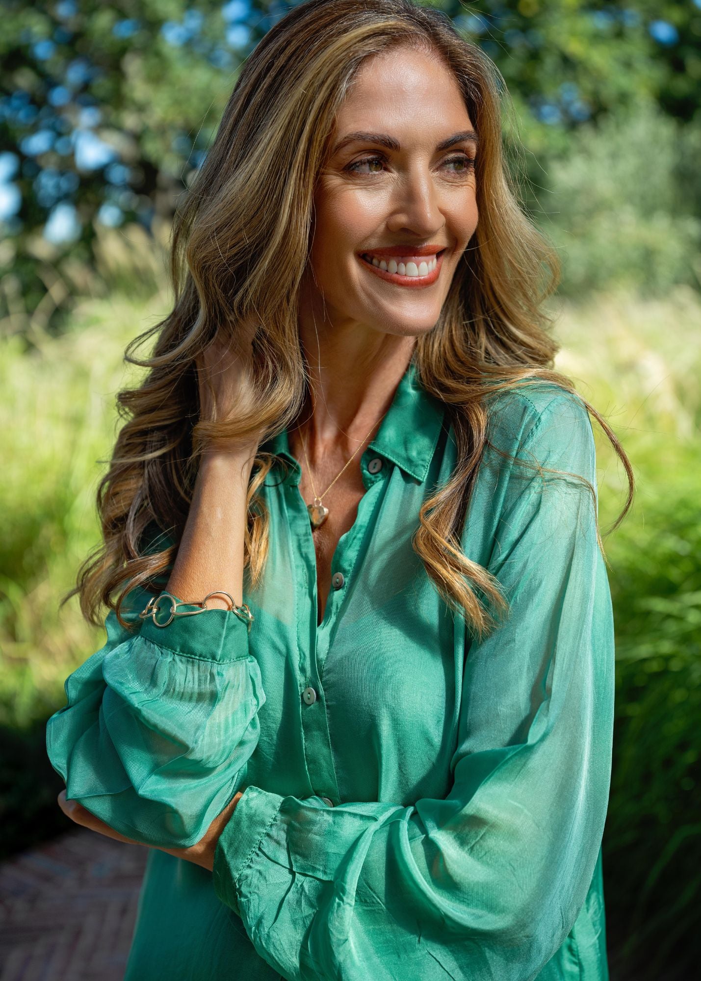 La Seta Dress —  Emerald Green