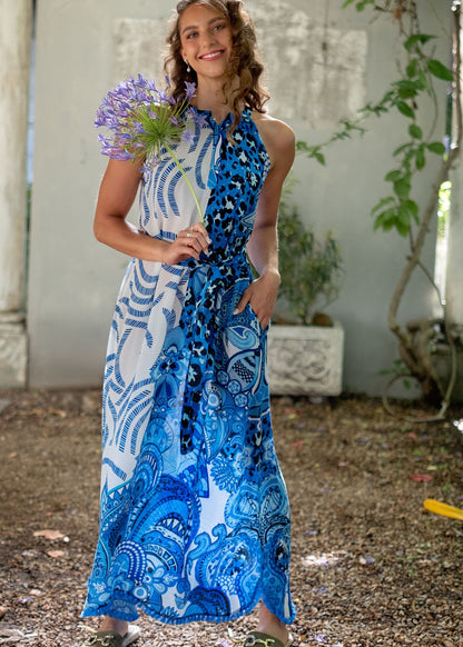 Harper Dress in Blue