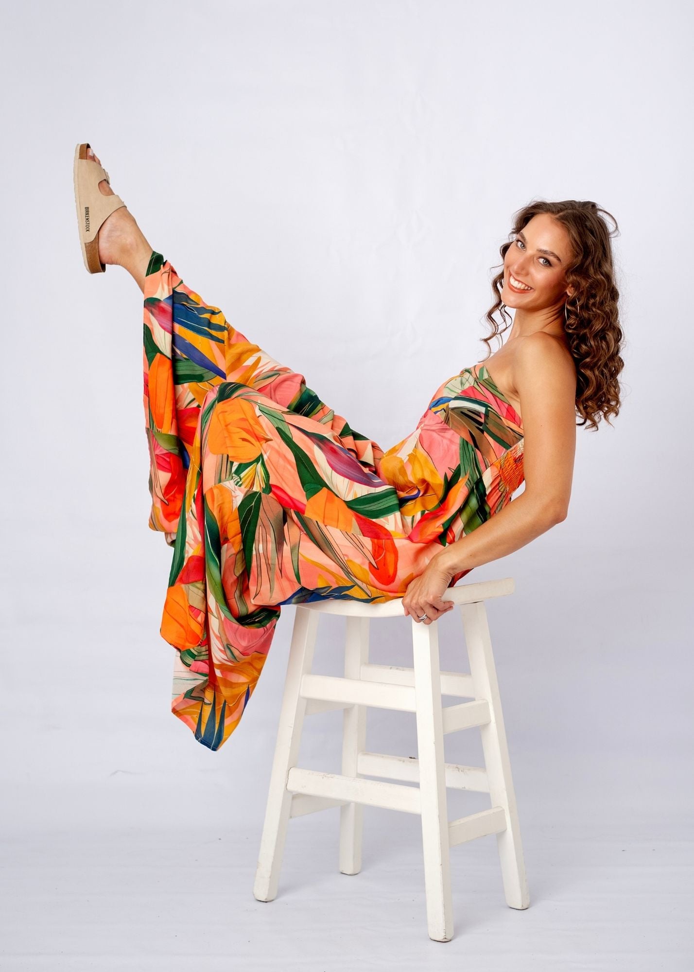 Carmen Playsuit in Forest Sunset