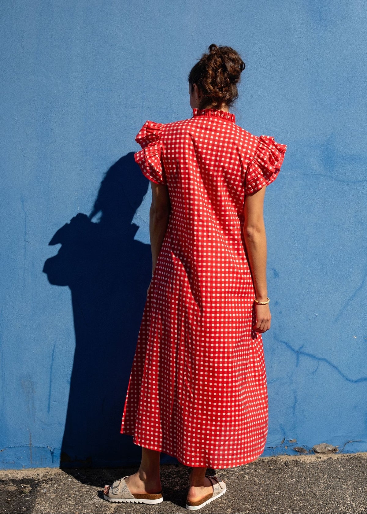 Alice Dress in Red and White Gingham