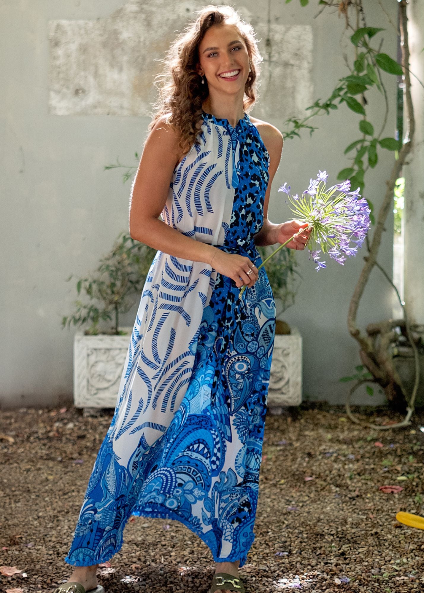 Harper Dress in Blue