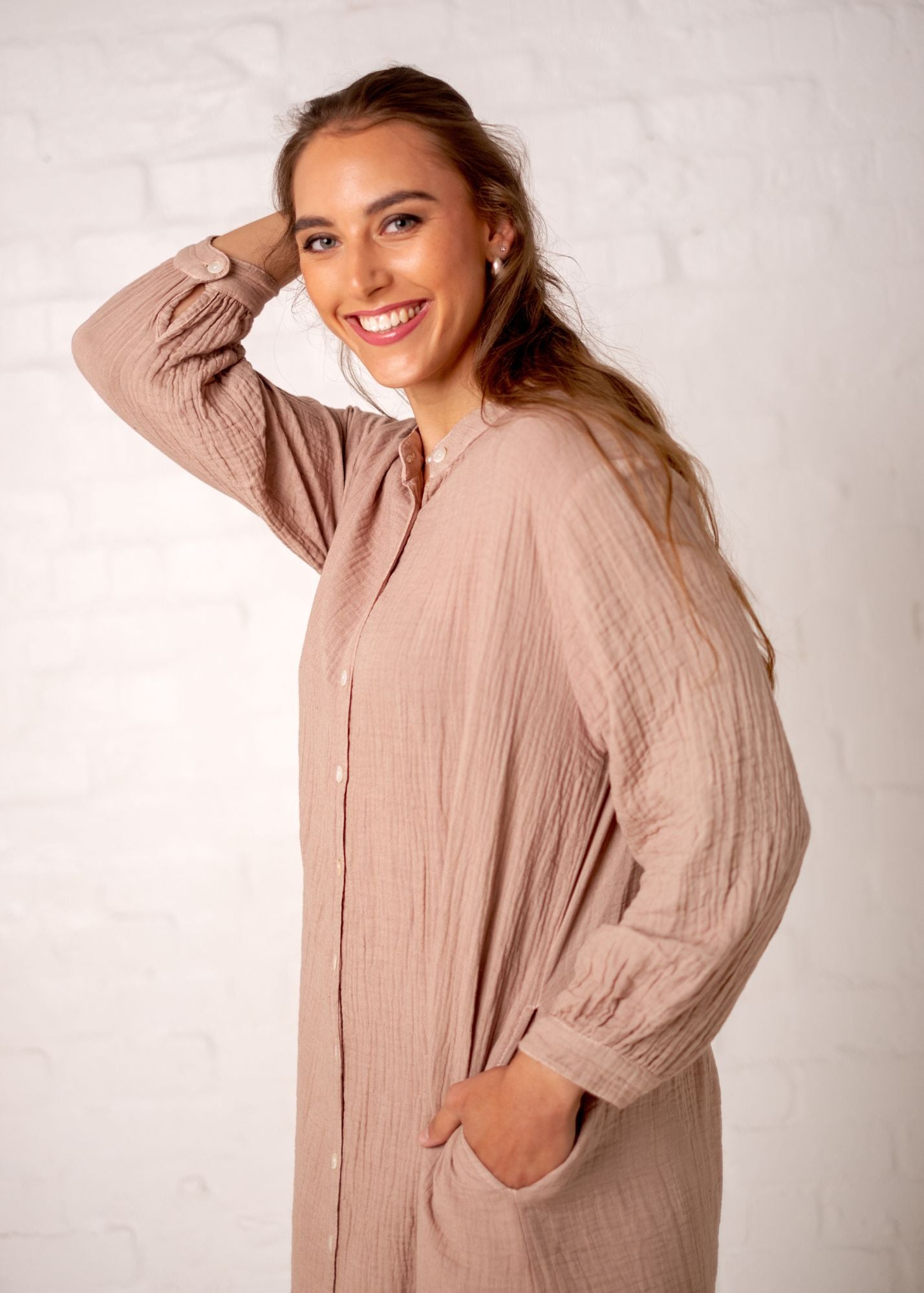 Daisy Dress in Taupe
