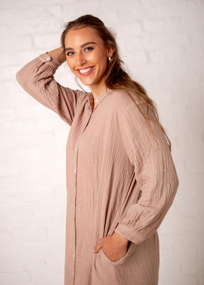 Daisy Dress in Taupe