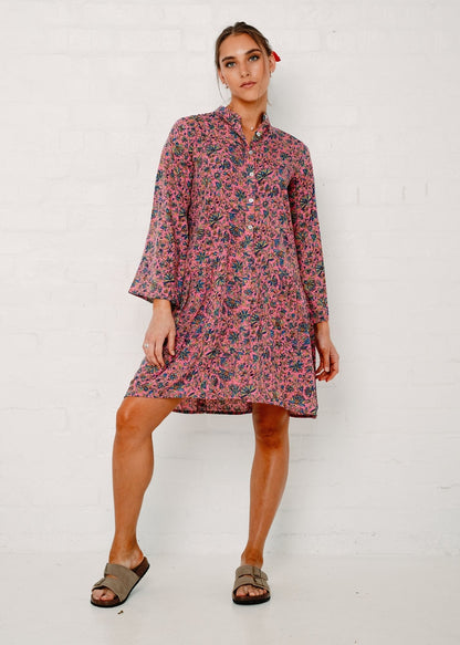 Annabel Dress in Pink Floral