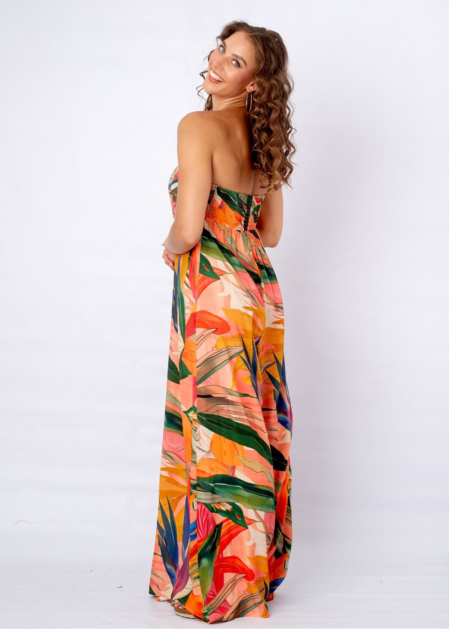 Carmen Playsuit in Forest Sunset