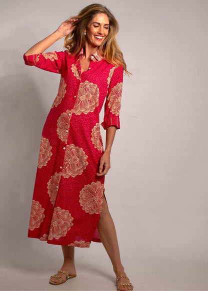 Emma dress in Red Dahlia