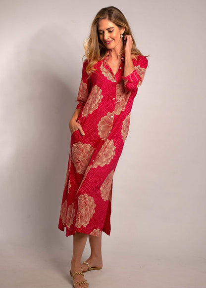 Emma dress in Red Dahlia