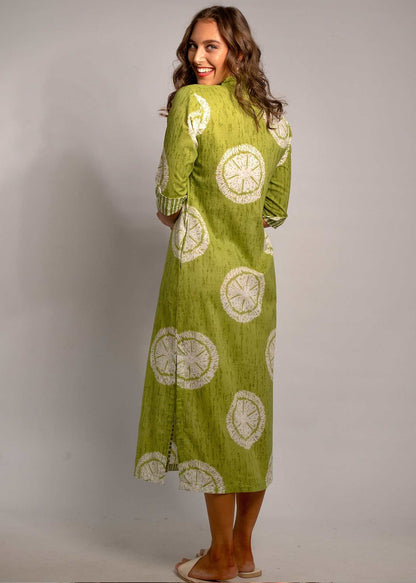 Emma dress in Olive Dahlia
