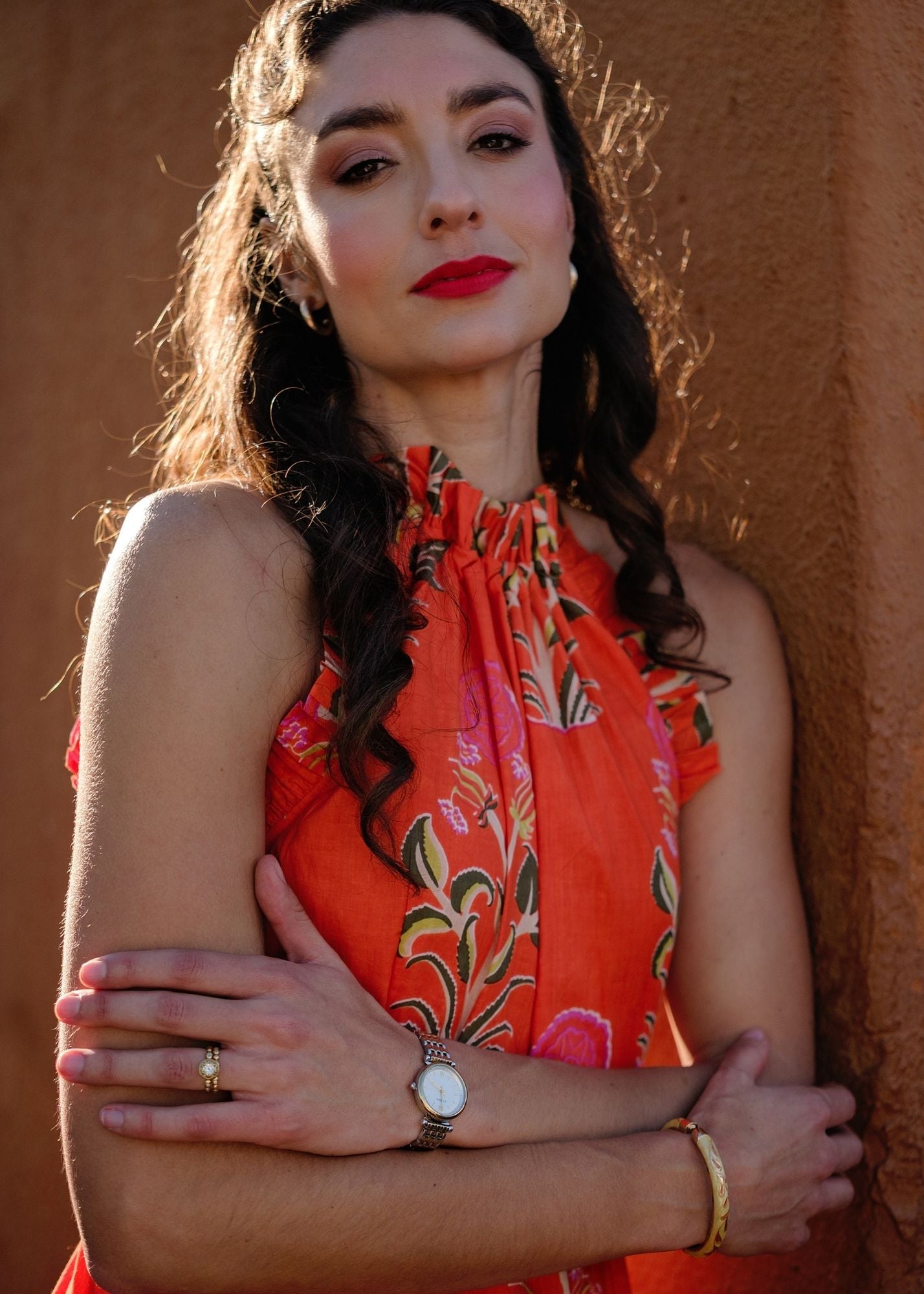 Zola Tiered Dress in Wild Honey