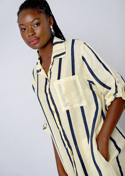 Cara Cara Dress In Limone