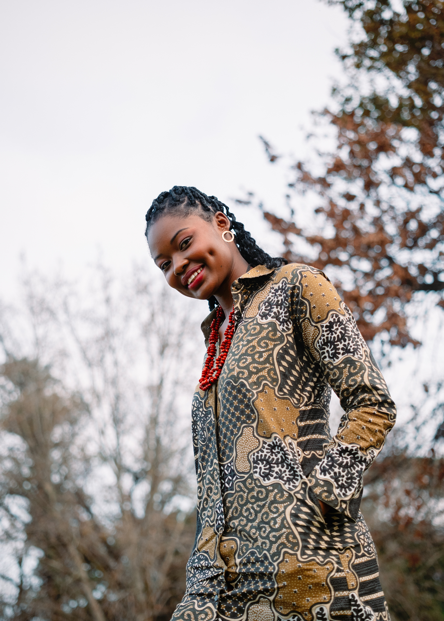 The Emma Shirt Dress in Terra Mosaic