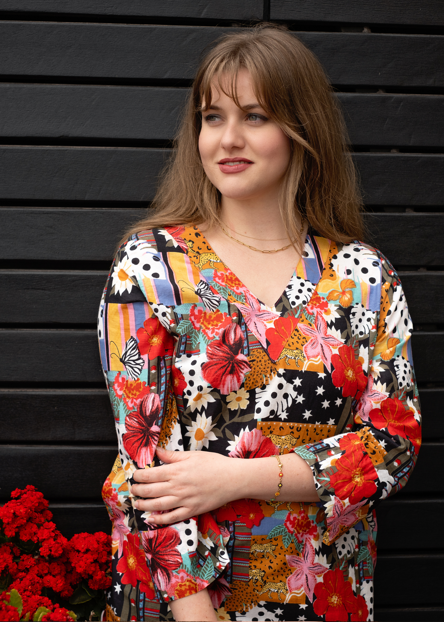 V-Neck tunic, Carnaval Safari