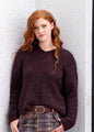 Chunky Knit with Collar Brown