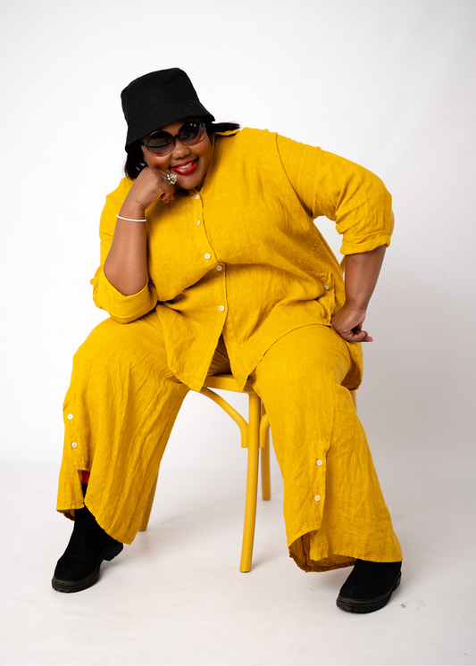 Bonnie Pants in Mustard
