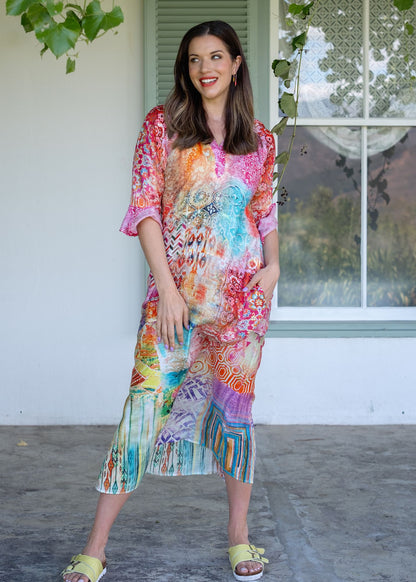 Jubilee Dress in Pink Fantasy