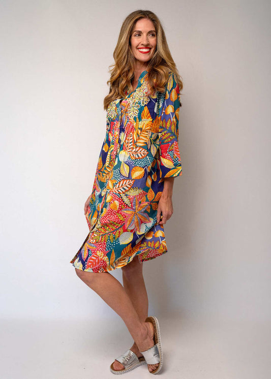 The Tropea Dress in Mare Blu