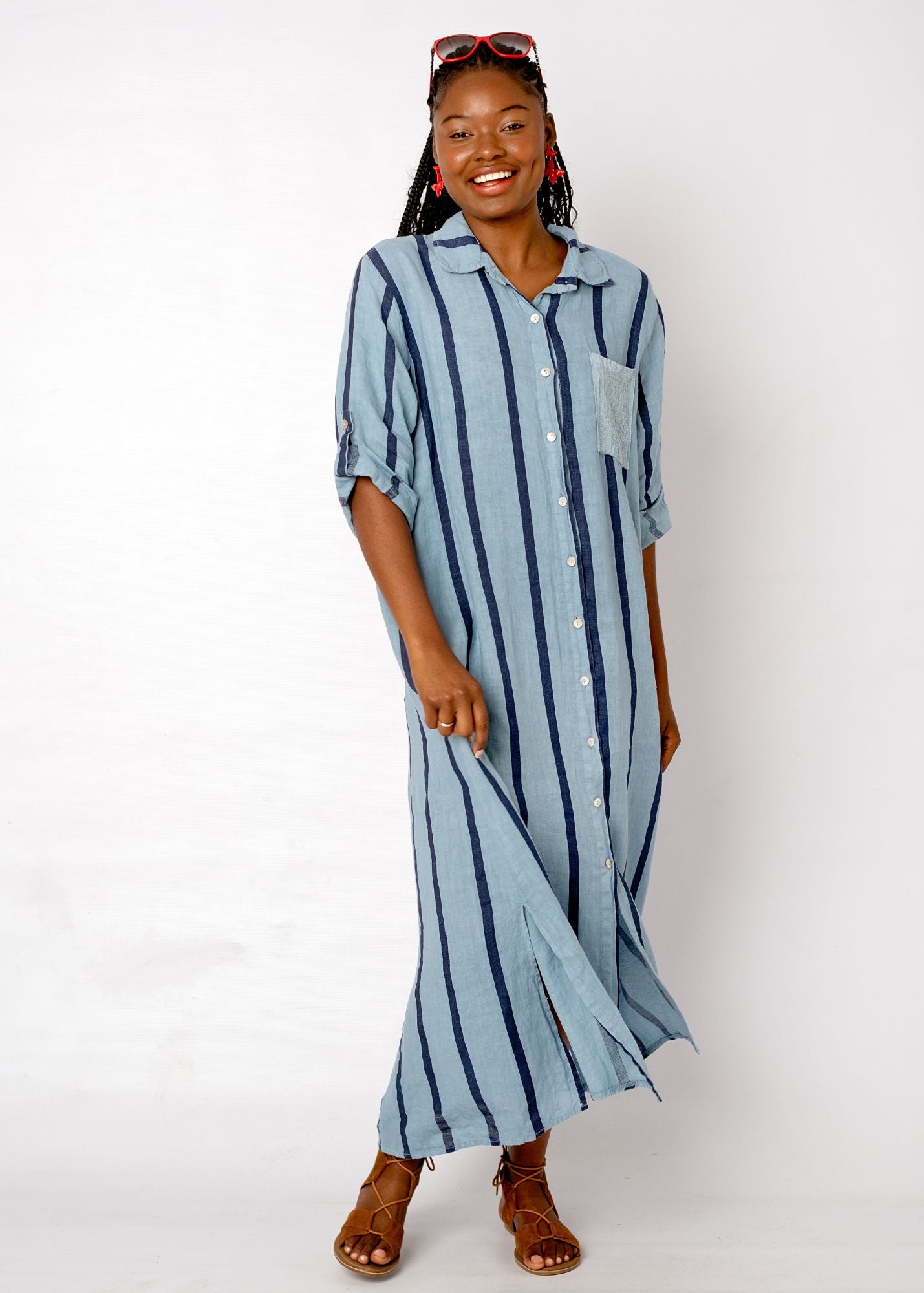 Cara Cara Dress In Azzura