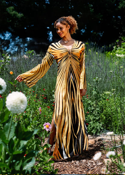 Lanira Dress in Sunflower Rays