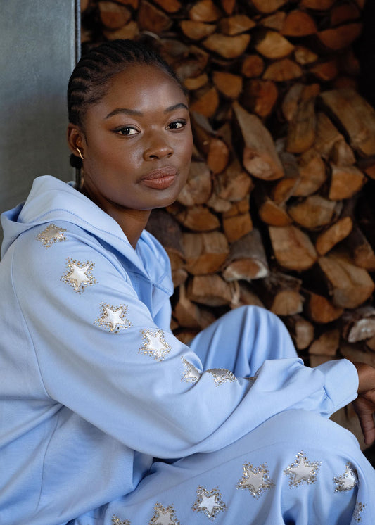 Starlight Lounge Set in Soft Sky Blue