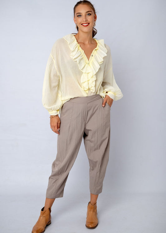 Duchess Top in Soft Yellow