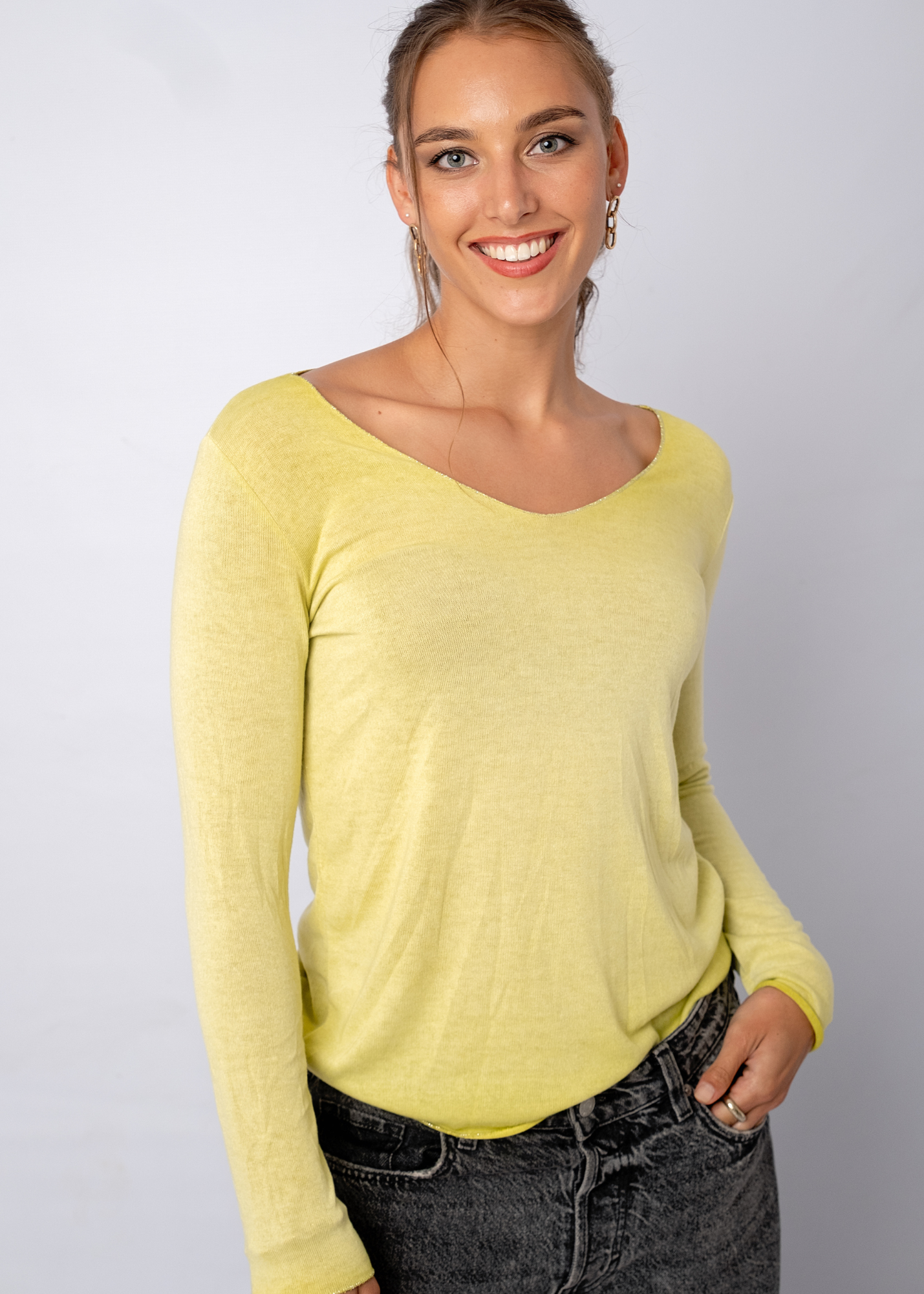Silver Lining Thin Knit in Yellow