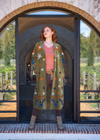 The Love Jacket in Green Peace (Long)