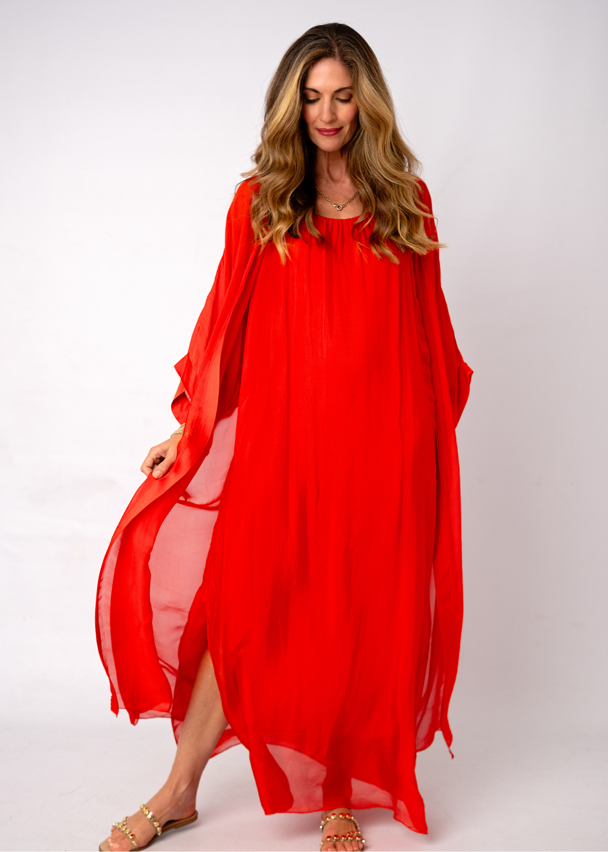 Sophia 100% Silk Flow Cardigan