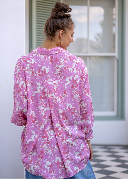 Fleur Shirt in Pinky Promise
