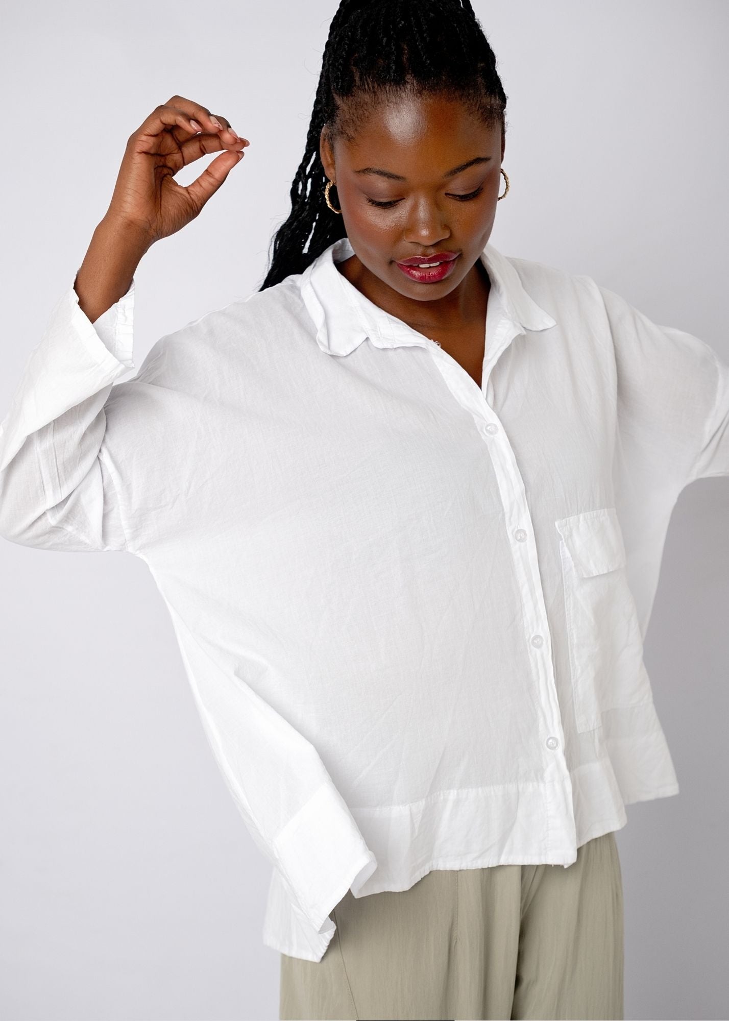 Siena Oversized Shirt in White