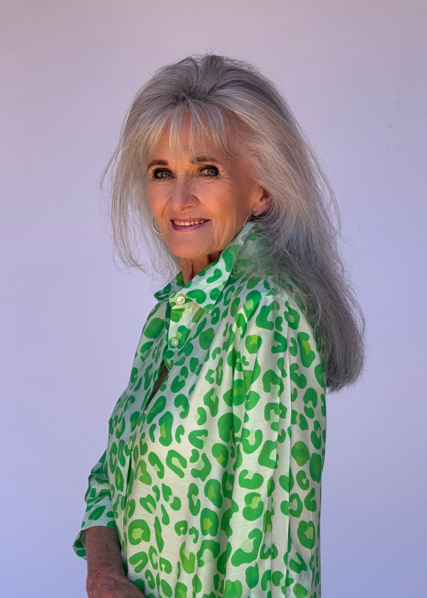 Lindi Dress – Electric Leopard in Lime