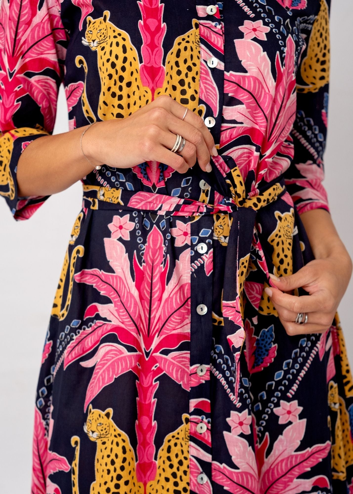 Betty Button in Midnight Jungle orchid