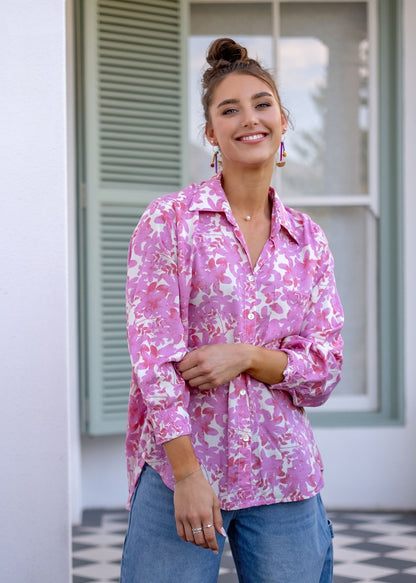 Fleur Shirt in Pinky Promise