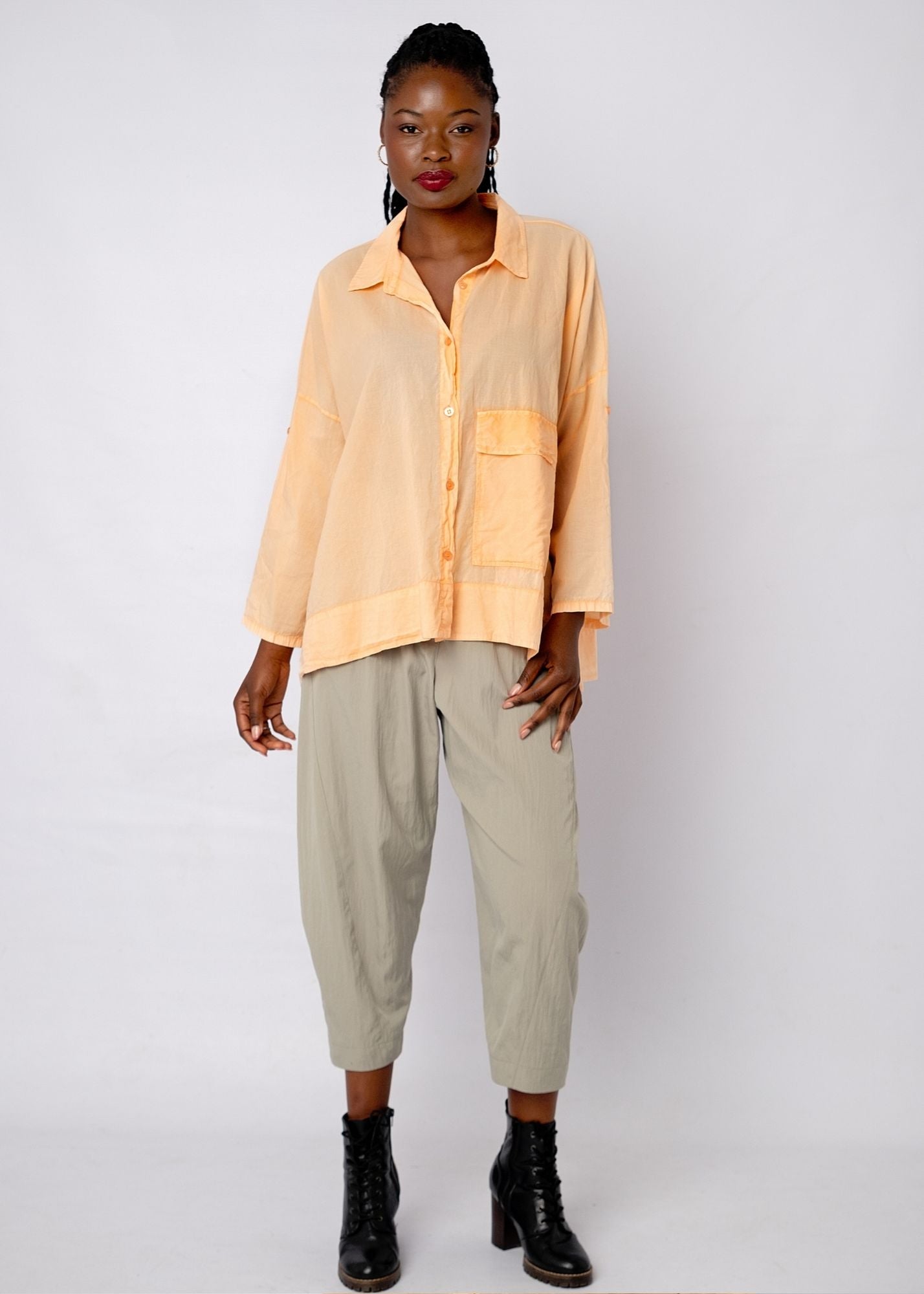 Siena Oversized Shirt in Citrus