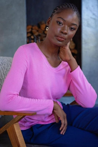 Capri Knit Top in Pink