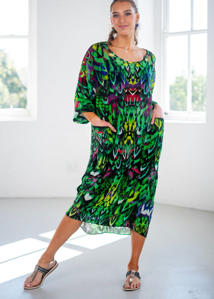 Gina Kaftan in Green Jungle