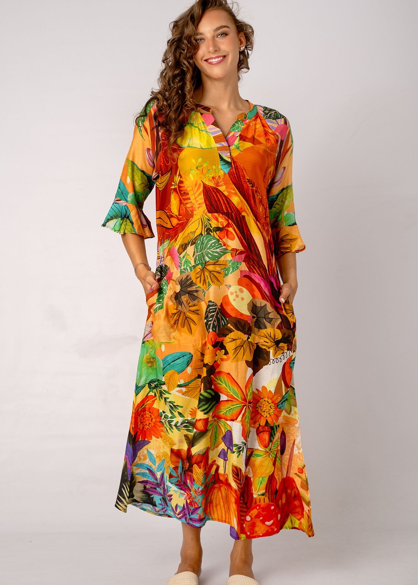 Jubilee Dress in Forest Floor
